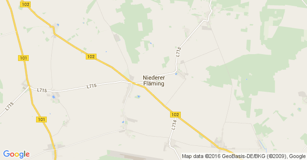 Karte Niederer Fläming
