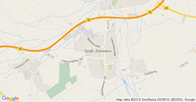 Karte Groß Zimmern