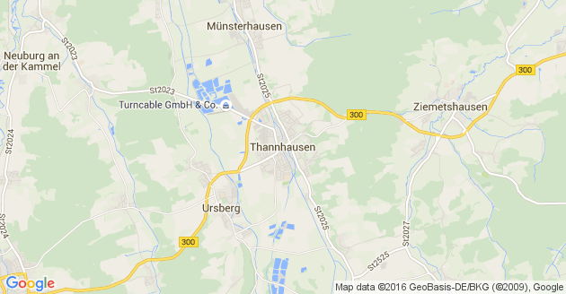 Karte Thannhausen in Schwaben