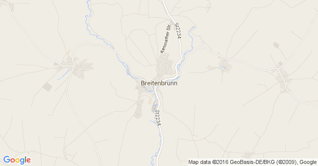 Karte Breitenbrunn in der Oberpfalz