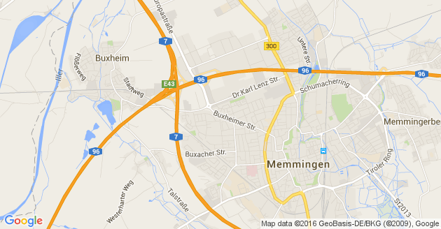 Karte Buxheim bei Memmingen
