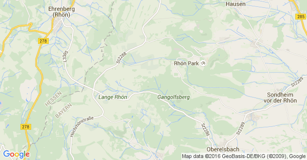 Karte Hausen in der Rhön