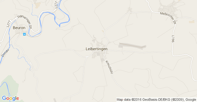 Karte Leibertingen