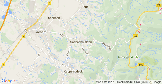 Karte Sasbachwalden