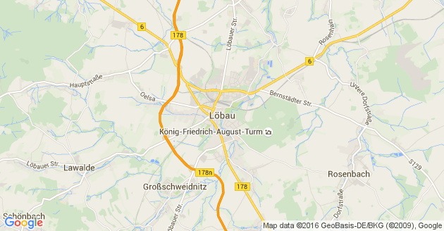 Karte Löbau