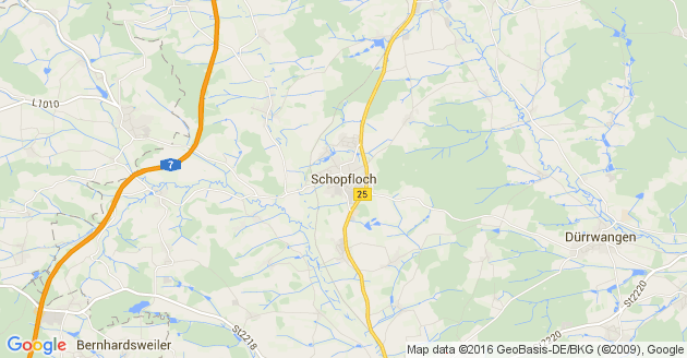 Karte Schopfloch in Mittelfranken