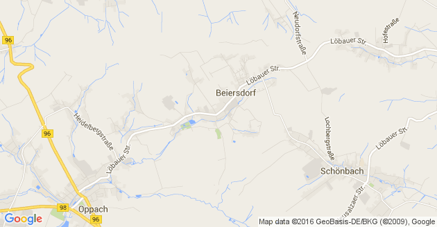 Karte Beiersdorf bei Löbau