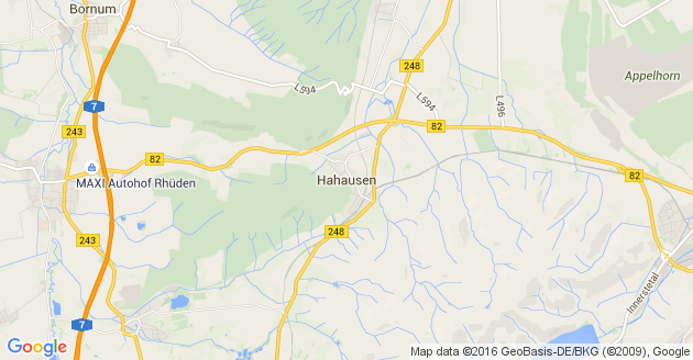 Karte Hahausen