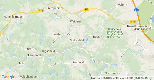 Karte Volkesfeld