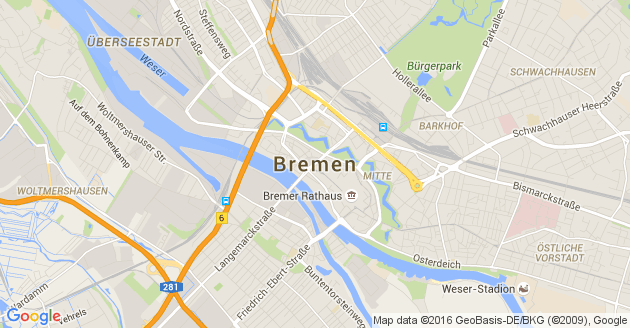 Karte Bremen