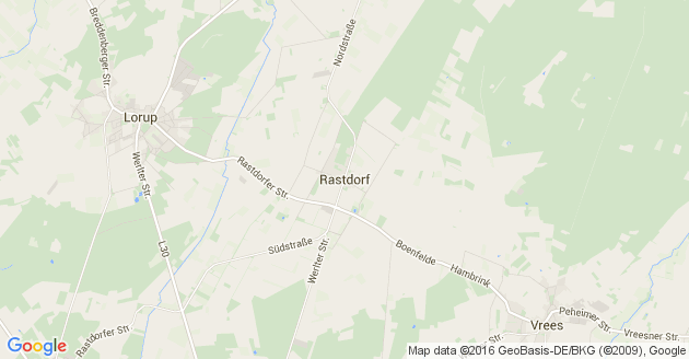 Karte Rastdorf