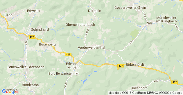 Karte Vorderweidenthal