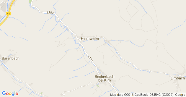 Karte Bretzenheim an der Nahe