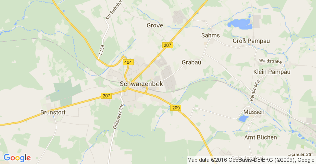 Karte Grabau bei Schwarzenbek