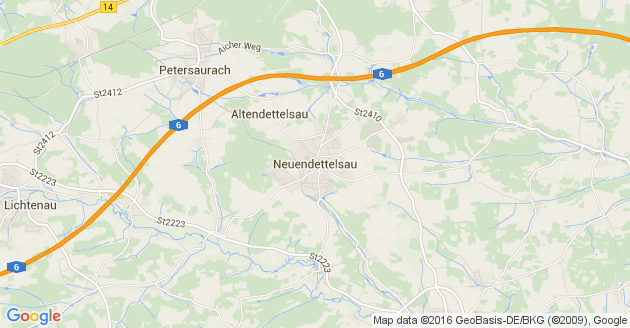 Karte Neuendettelsau