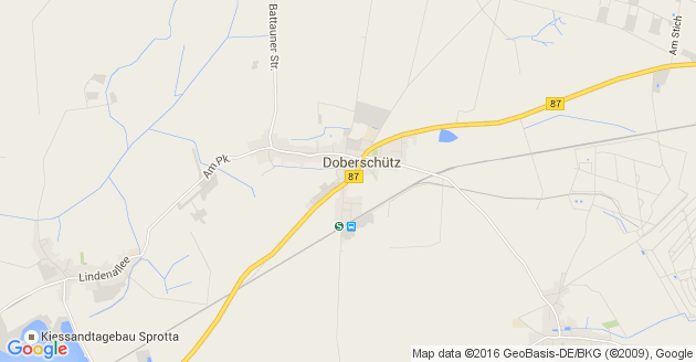 Karte Doberschütz über Eilenburg