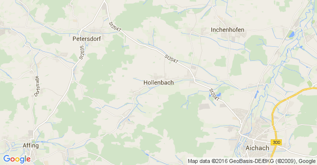 Karte Hollenbach bei Aichach