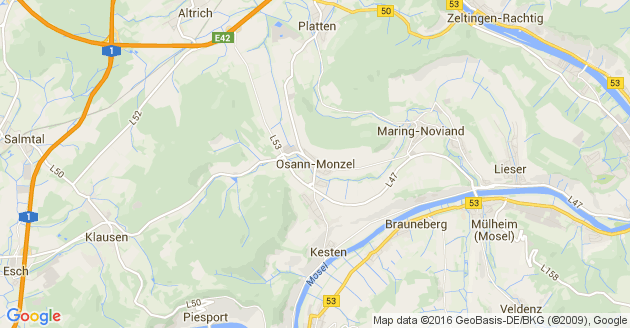 Karte Osann Monzel