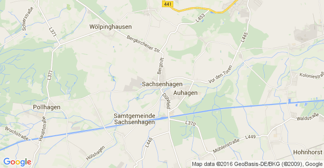 Karte Sachsenhagen