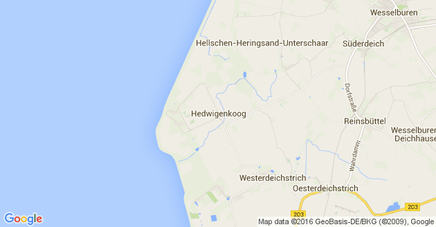 Karte Hedwigenkoog
