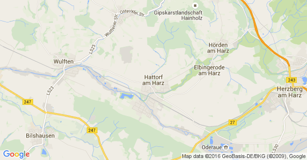 Karte Hattorf am Harz