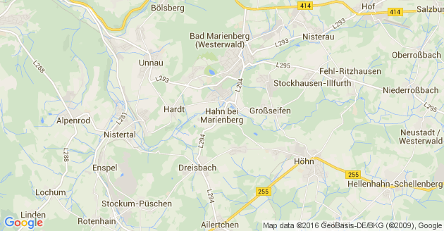 Karte Hahn bei Marienberg