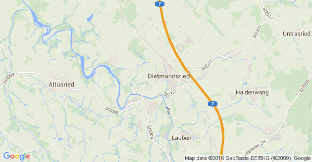 Karte Kempten im Allgäu