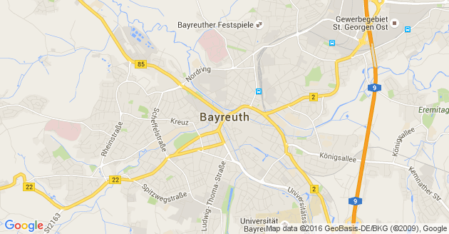 Karte Bayreuth