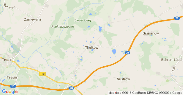 Karte Thelkow