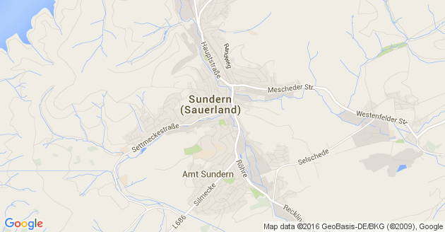 Karte Sundern im Sauerland