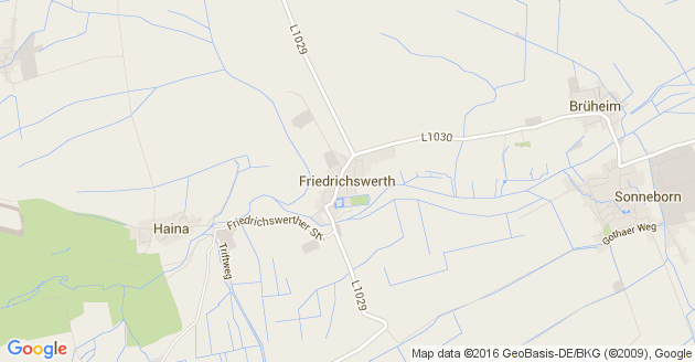 Karte Friedrichswerth