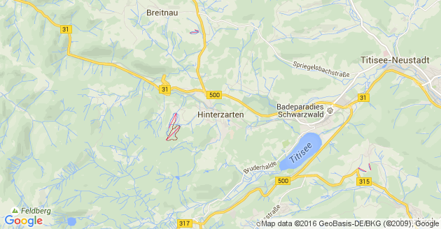 Karte Hinterzarten