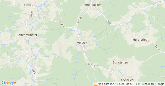 Karte Welden bei Augsburg