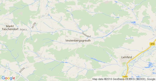 Karte Vestenbergsgreuth