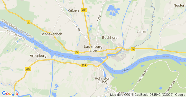 Karte Lauenburg an der Elbe