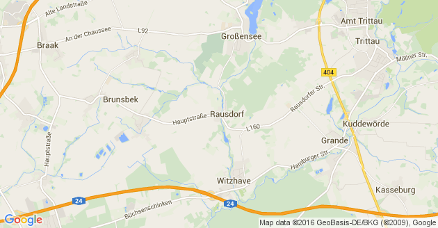 Karte Rausdorf Kreis Stormarn