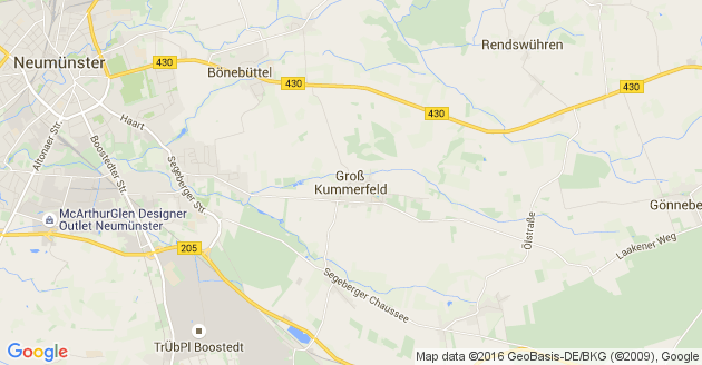 Karte Groß Kummerfeld