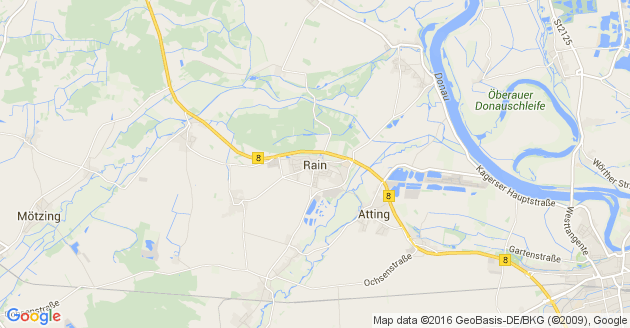 Karte Rain in Niederbayern