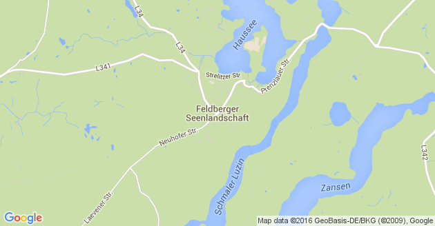 Karte Feldberger Seenlandschaft