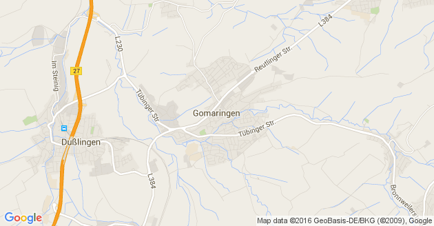 Karte Gomaringen