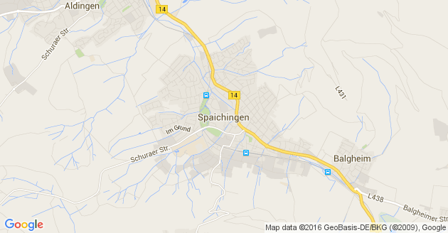 Karte Spaichingen