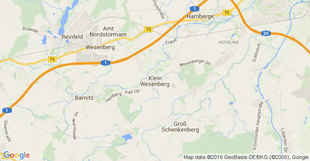 Karte Klein Wesenberg