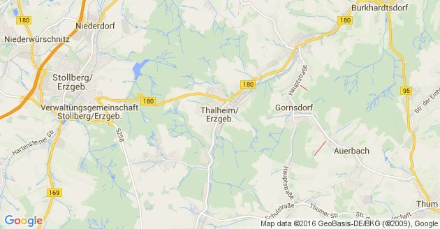 Karte Thalheim im Erzgebirge