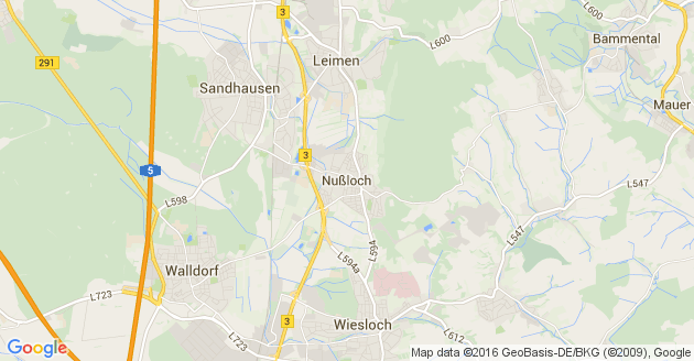 Karte Nußloch