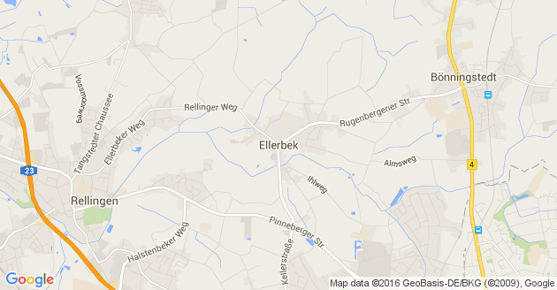 Karte Ellerbek Kreis Pinneberg