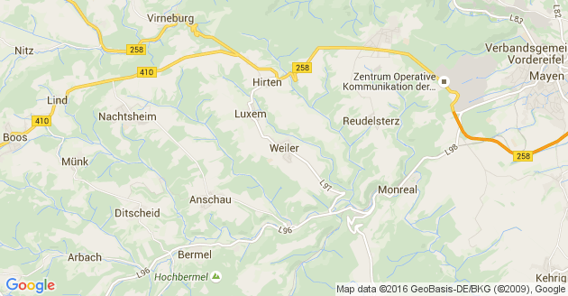 Karte Weiler bei Mayen