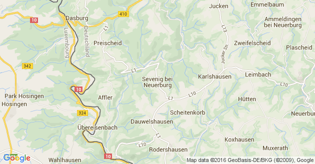 Karte Sevenig bei Neuerburg