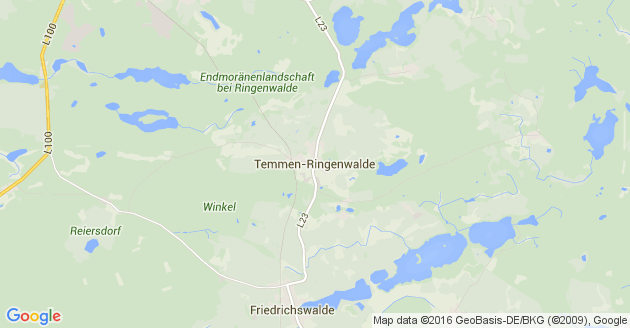 Karte Temmen Ringenwalde