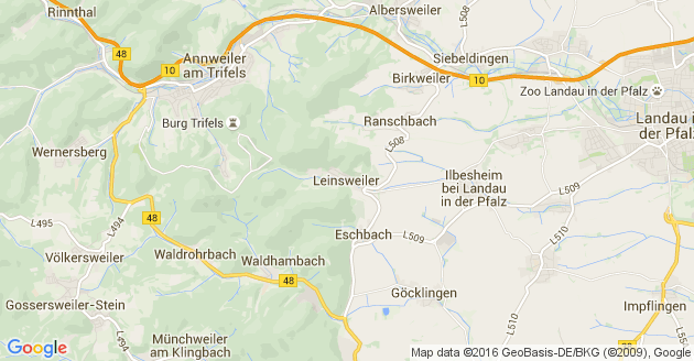 Karte Leinsweiler