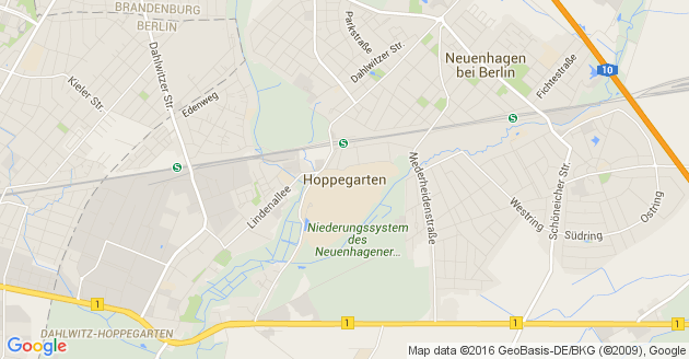 Karte Hoppegarten